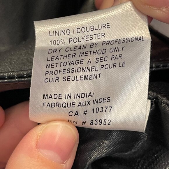 Margaret Godfrey Black Leather Zip-Up Vest With Adjustable Waist Straps & Front - Picture 5 of 7